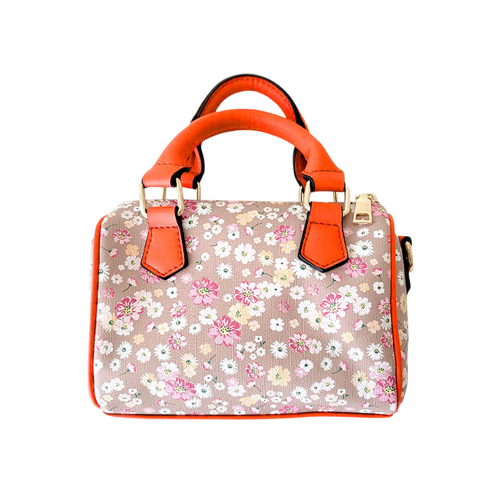 Madeline Love Coral Flower Patterned Tote / Crossbody Bag - Bags & Wallets - desc