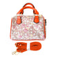 Madeline Love Coral Flower Patterned Tote / Crossbody Bag - Bags & Wallets - extra