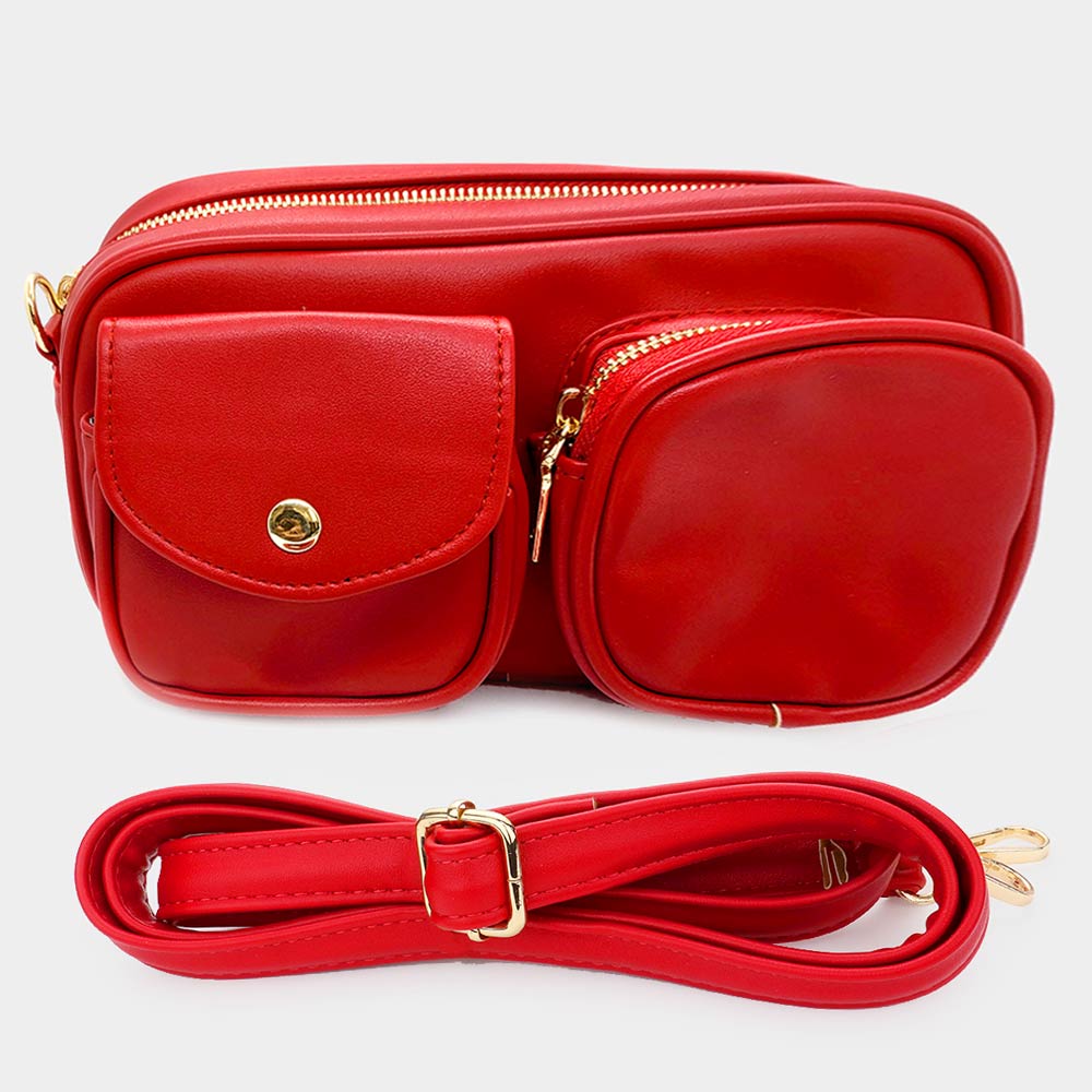 Madeline Love Red Solid Rectangle Crossbody Bag - Bags & Wallets