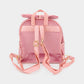 Madeline Love Ivory Bow Pointed Solid Faux Fur Pom Pom Backpack Bag - Bags & Wallets - extra