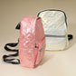 Madeline Love Black Shiny Quilted Everyday Backpack Bag - Bags & Wallets - extra
