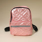 Madeline Love Pink Shiny Quilted Everyday Backpack Bag - Bags & Wallets
