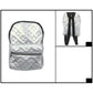 Madeline Love White Shiny Quilted Everyday Backpack Bag - Bags & Wallets - extra