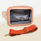 Madeline Love Pink Transparent Front Pointed Solid Faux Leather Crossbody Bag - Bags & Wallets