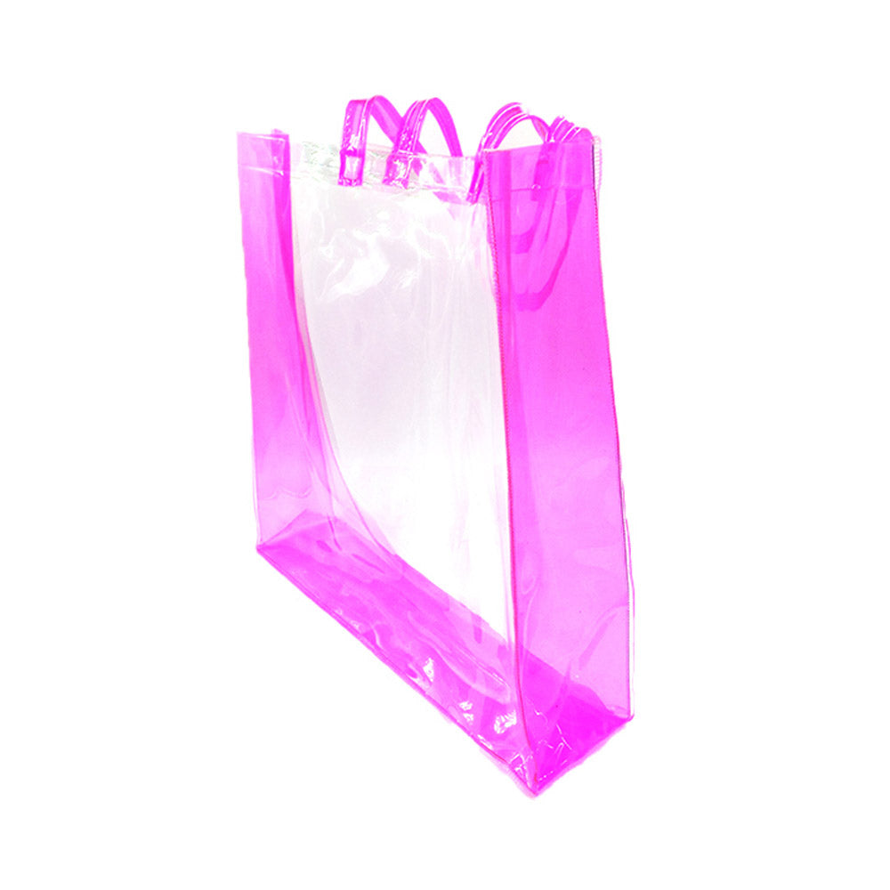 Madeline Love Clear, Fuchsia, Neon Transparent Tote Bag / Shoulder Bag - Bags & Wallets - extra