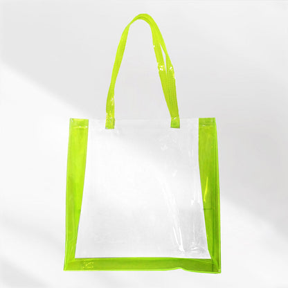 Madeline Love Clear, Neon, Yellow Transparent Tote Bag / Shoulder Bag - Bags & Wallets