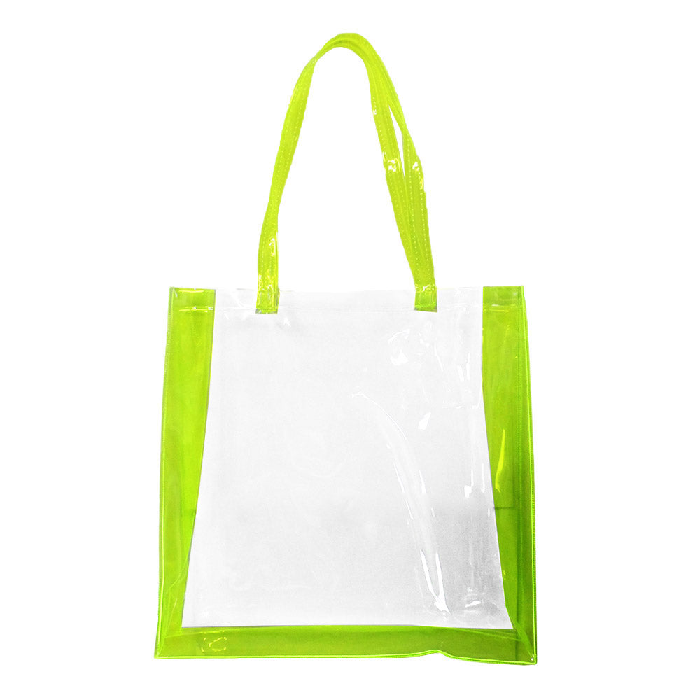 Madeline Love Clear, Neon, Yellow Transparent Tote Bag / Shoulder Bag - Bags & Wallets - desc