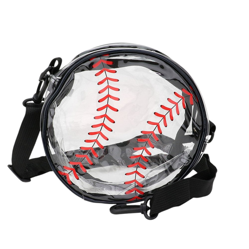 Madeline Love Black Baseball Transparent Round Crossbody Bag - Bags & Wallets - extra