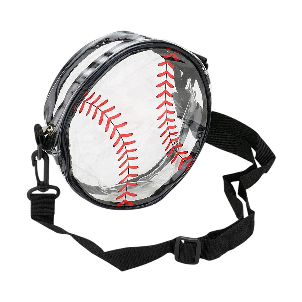 Madeline Love Black Baseball Transparent Round Crossbody Bag - Bags & Wallets - extra