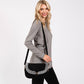 Madeline Love Black Fleece Trimmed Solid Crossbody Bag - Bags & Wallets - desc