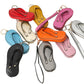 Faux Leather Flip-flop Mini Wristlet Bag Charm Coin Purse offers a convenient and stylish way to carry your essentials. Made from durable faux leather, this mini wristlet bag doubles as a charm for your larger bag. Keep your coins, keys, or credit cards easily accessible with this sleek and functional accessory.