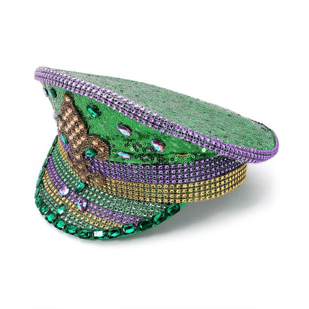 Multi Bold military-inspired statement hat designed for parades, festivals, and themed events. Features a structured silhouette with decorative detailing that elevates costumes, stage looks, photo styling, and retail displays with eye-catching, celebratory appeal.