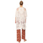 Ivory Flower Lace Kimono Poncho is a versatile and fashionable addition to any wardrobe. The delicate lace detailing adds a touch of elegance, while the kimono style allows for comfortable and easy wear. Perfect for dressing up any outfit, this poncho is a must-have for any fashion-forward individual. 
