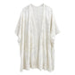 Ivory Flower Lace Kimono Poncho is a versatile and fashionable addition to any wardrobe. The delicate lace detailing adds a touch of elegance, while the kimono style allows for comfortable and easy wear. Perfect for dressing up any outfit, this poncho is a must-have for any fashion-forward individual. 