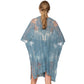 Blue Flower Lace Kimono Poncho is a versatile and fashionable addition to any wardrobe. The delicate lace detailing adds a touch of elegance, while the kimono style allows for comfortable and easy wear. Perfect for dressing up any outfit, this poncho is a must-have for any fashion-forward individual. 