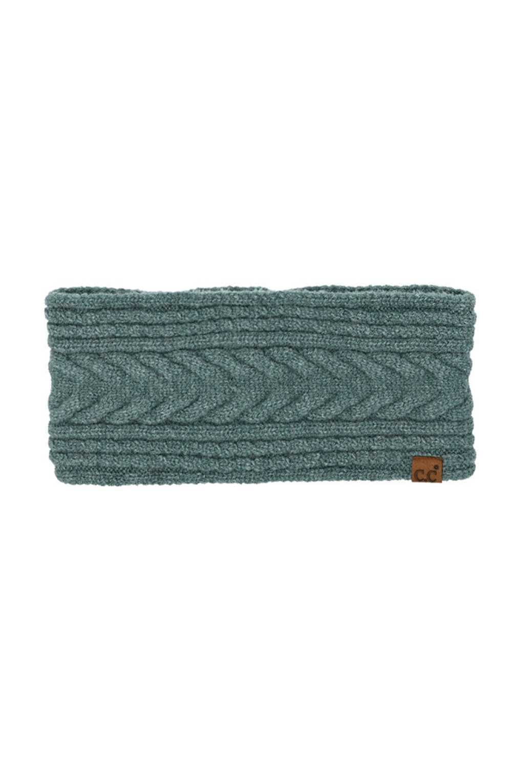 ForestGreen Stay warm and stylish with this cozy C.C Cable Knit Lining Headwrap Winter Headband. Crafted from a soft blend of rayon, polyester, and nylon, this headband features a luxurious cable knit lining that provides comfort and insulation during cold months. The generous 9.25" x 4" size fits most head sizes, making it a versatile accessory for any winter wardrobe. Perfect for outdoor activities, casual outings, or layering under hats. Elevate your cold-weather look with this essential winter essential