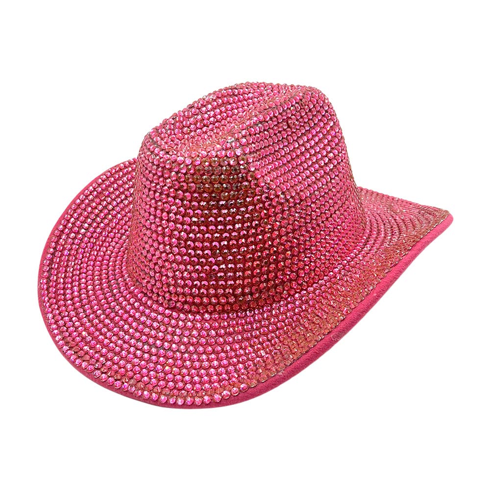 Fuchsia Bling Studded Fedora Hat is the perfect accessory for adding a touch of glamour to any outfit. With its stunning studded design, this hat is sure to make a statement. Made with high-quality materials, it offers both style and durability. Elevate your fashion game with this must-have piece.