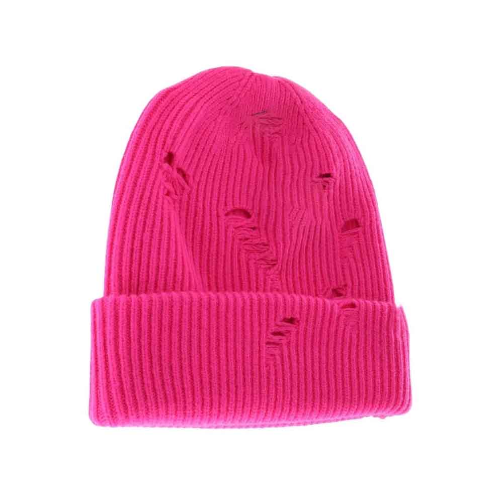 Fuchsia Unisex Distressed C.C. Beanie combines timeless style with everyday comfort. Crafted with a soft, breathable fabric, its distressed finish adds a subtle vintage edge, making it a versatile accessory for any wardrobe. Designed to fit all head sizes comfortably, this beanie provides warmth without sacrificing breathability, ideal for layering in cooler weather or adding a casual touch to your look year-round. 