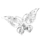Fuchsia Glass Crystal Butterfly Pin Brooch is expertly crafted with sparkling glass crystals, adding a touch of elegance and sophistication to any outfit. With its timeless butterfly design, this tasteful accessory is perfect for any occasion. Enhance your ensemble with a touch of shimmer and charm.
