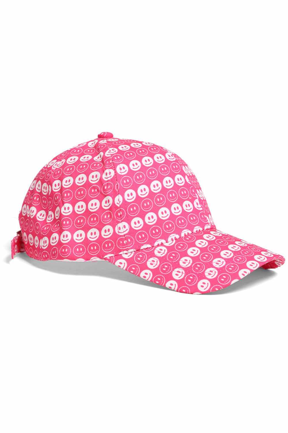 Add a pop of positivity to your everyday look with the Happy Face Pattern Baseball Cap, designed to bring fun and feel-good vibes. Lightweight, comfortable, and adjustable, it’s perfect for casual outings, sunny days, or finishing your outfit with a cheerful touch.