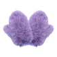 Lavender Cozy fluffy winter knit mittens designed to keep hands warm with a soft, plush texture and comfortable stretch cuffs. Perfect for cold-weather outings, they offer a stylish, playful look while providing reliable warmth for everyday wear, outdoor activities, and seasonal adventures.
