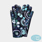 Green Abstract Swirl Yarn Embroidered Smart Touch Gloves