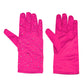 Madeline Love Fuchsia Stone Embellished Dressy Satin Wedding Gloves - Wedding & Bridal - extra