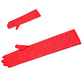 Madeline Love Red Rhinestone Embellished Evening Long Gloves - Wedding & Bridal - desc