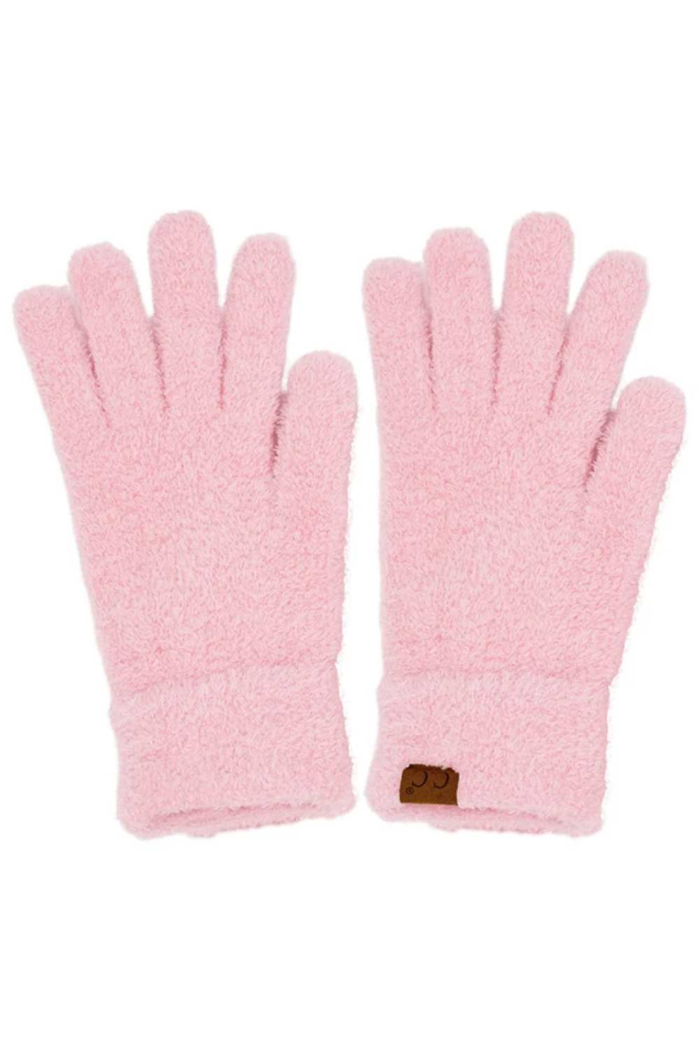 Baby pink C.C Plush Terry Chenille Gloves, made from ultra-soft, plush terry cloth, offer superior warmth and comfort. With their high absorbency ability, they are perfect for outdoor activities in the winter or for staying warm indoors. These gloves are durable and will stay in good condition for years to come.