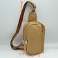 Minimalist Utility Sling Bag with Dual Zipper Compartments - Sling Bag