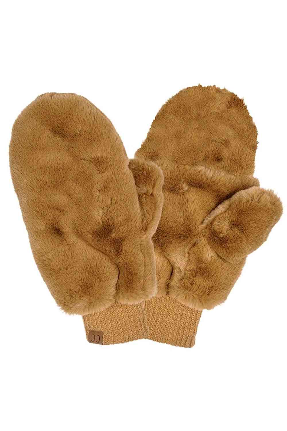 Dark_Camel CC Faux Fur Mittens With Shepherd Lining,&nbsp;are a smart, eye-catching, and attractive addition to your outfit. These trendy gloves keep you absolutely warm and toasty in the winter and cold weather outside. Accessorize the fun way with these gloves.&nbsp;It's the autumnal touch you need to finish your outfit in style. A pair of these gloves will be a nice gift for your family, friends, anyone you love, and even yourself.