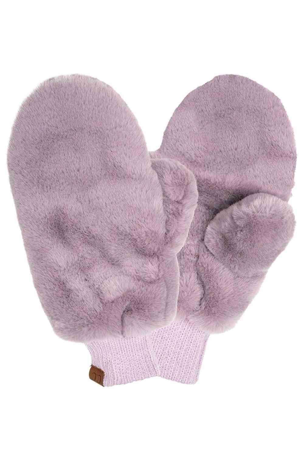 Violet CC Faux Fur Mittens With Shepherd Lining,&nbsp;are a smart, eye-catching, and attractive addition to your outfit. These trendy gloves keep you absolutely warm and toasty in the winter and cold weather outside. Accessorize the fun way with these gloves.&nbsp;It's the autumnal touch you need to finish your outfit in style. A pair of these gloves will be a nice gift for your family, friends, anyone you love, and even yourself.