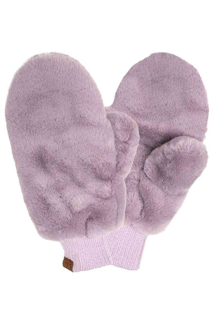 Violet CC Faux Fur Mittens With Shepherd Lining,&nbsp;are a smart, eye-catching, and attractive addition to your outfit. These trendy gloves keep you absolutely warm and toasty in the winter and cold weather outside. Accessorize the fun way with these gloves.&nbsp;It's the autumnal touch you need to finish your outfit in style. A pair of these gloves will be a nice gift for your family, friends, anyone you love, and even yourself.