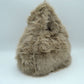 Fluffy Shaggy Plush Handbag with Integrated Top Handle - Coffee - Handbags
