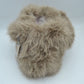 Fluffy Shaggy Plush Handbag with Integrated Top Handle - Handbags