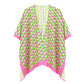 Pink Geometric Pattern Print Ruana Poncho is a must-have addition to your wardrobe. Crafted with a unique geometric pattern, this poncho adds a touch of modern style to any outfit. Made with high-quality materials, it provides both comfort and durability. Perfect for any occasion, this versatile piece is a statement piece you won't miss out on. 