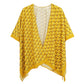 yellow  Geometric Pattern Print Ruana Poncho is a must-have addition to your wardrobe. Crafted with a unique geometric pattern, this poncho adds a touch of modern style to any outfit. Made with high-quality materials, it provides both comfort and durability. Perfect for any occasion, this versatile piece is a statement piece you won't miss out on. 