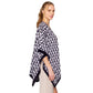 Black Geometric Pattern Print Ruana Poncho is a must-have addition to your wardrobe. Crafted with a unique geometric pattern, this poncho adds a touch of modern style to any outfit. Made with high-quality materials, it provides both comfort and durability. Perfect for any occasion, this versatile piece is a statement piece you won't miss out on. 