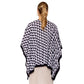 Black Geometric Pattern Print Ruana Poncho is a must-have addition to your wardrobe. Crafted with a unique geometric pattern, this poncho adds a touch of modern style to any outfit. Made with high-quality materials, it provides both comfort and durability. Perfect for any occasion, this versatile piece is a statement piece you won't miss out on. 