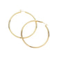 Gold 14K Gold Dipped 2 Inch Brass Metal Hoop Pin Catch Earrings, enhance your attire with these brass metal hoop pin catch earrings to show off your fun trendsetting style. Turn your ears into a chic fashion statement with these earrings! An excellent choice for wearing at outings, events, or any meaningful occasion.