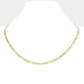 Gold 16 inch, 4mm Stainless Steel Figaro Chain Necklace is a sleek and durable accessory for any outfit. Made from high-quality stainless steel, it offers both strength and style. Its 16-inch length is perfect for everyday wear, while the 4mm thickness adds subtle dimension. Elevate your look with this classic and versatile chain.
