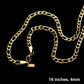Gold 16 inch, 4mm Stainless Steel Figaro Chain Necklace is a sleek and durable accessory for any outfit. Made from high-quality stainless steel, it offers both strength and style. Its 16-inch length is perfect for everyday wear, while the 4mm thickness adds subtle dimension. Elevate your look with this classic and versatile chain.