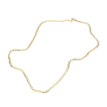 Gold 18-inch, 4mm stainless steel diamond-cut Cuban chain necklace is a versatile and durable accessory. Its unique diamond-cut design adds dimension and shine to any outfit, making it a stylish addition to any jewelry collection. Made from stainless steel, this necklace is also rust and tarnish resistant, ensuring long-lasting wear.