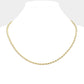 Gold 18 INCH, 4mm stainless steel rope chain necklace is a durable and sleek accessory for any outfit. Made with high-quality stainless steel, this necklace is resistant to tarnishing and damage, making it a long-lasting piece for everyday wear. The 4mm width adds just the right amount of shine and statement to any look.