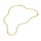 Gold 16 INCH, 5mm Stainless Steel Cuban Chain Necklace is a versatile and durable accessory for any style. Made of high-quality stainless steel, it is resistant to tarnishing and comfortable to wear. The 5mm width adds a sleek and modern touch. Elevate your look with this expertly crafted chain.