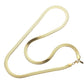 Gold 24-inch, 7mm Stainless Steel Herringbone Chain Necklace offers a classic and durable design for everyday wear. Made from high-quality stainless steel, it provides both strength and style. The herringbone pattern adds a touch of sophistication, making it a versatile accessory for any outfit.