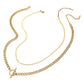 Gold 2PCS Metal Snake Chain Chunky Toggle Necklaces add a touch of edgy sophistication to any outfit. Made with durable metal, the toggle closure offers a secure fit. Achieve a bold and modern look with these versatile statement pieces. 