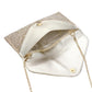 Gold Bling Stone Studded Clutch Bag doubles as a crossbody bag as well, making it a versatile and stylish choice for any evening occasion. The bling stones add a touch of glamour, while the flap envelope design keeps your belongings secure. Perfect for a night out, this bag will elevate any outfit.
