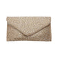 Gold Bling Stone Studded Clutch Bag doubles as a crossbody bag as well, making it a versatile and stylish choice for any evening occasion. The bling stones add a touch of glamour, while the flap envelope design keeps your belongings secure. Perfect for a night out, this bag will elevate any outfit.