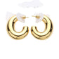 Gold Chunky Stainless Steel Hoop Earrings are a must-have for any jewelry collection. Made of durable stainless steel, they are both stylish and long-lasting. The chunky design adds a touch of modern flair to any outfit. These earrings are the perfect accessory for a bold and confident look.